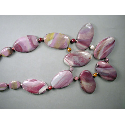 Polymer Mookaite Bib Necklace