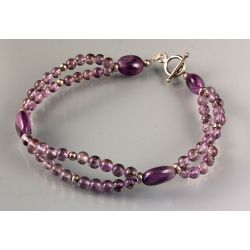 Amethyst Bead Bracelet