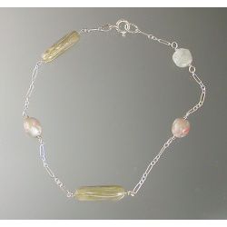 Bronze Polymer Tube Bead Ankle Bracelet