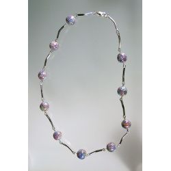 Polymer Cerulean Florentine Necklace