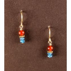Apatite and Carnelian Earrings