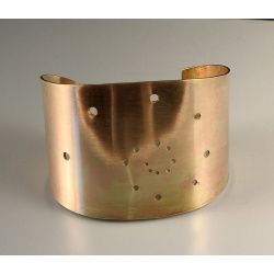 Brass Fibonacci Cuff