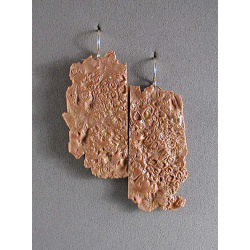 Barnacle impressions earring