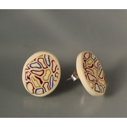 Cheerful Summery Oval Post Earrings