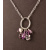 Amethyst, Moonstone and Crystal Quartz Cluster Chain Necklace