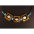 Polished Shell Open Square Necklace with Coin Pearls